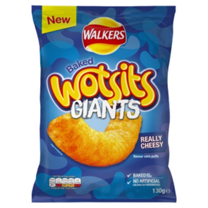 Picture of Walkers Wotsits GIANTS Cheese 130g x9